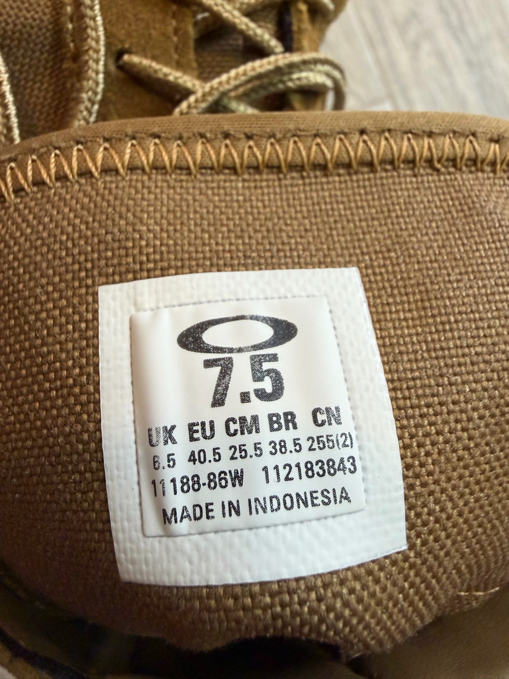 Oakley Light Assault 2 Boot Coyote Leather Cordura Tactical 11188-86W Men's 7.5 - Picture 6 of 6